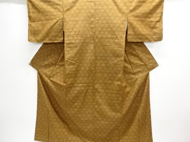 JAPANESE KIMONO / UNUSED / SILK / TSUMUGI / WOVEN MESH